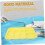 2Pcs Storage Tray with Divided Compartments, Durable Plastic Organizer for Snacks, Bathroom and More 5