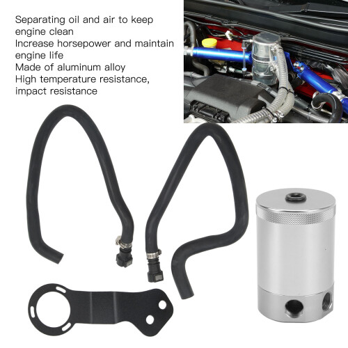 Baffled Oil Catch Can Kit Aluminium Alloy 1