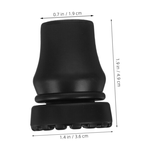 Cane Tips with Durable Rubber and Plastic Ends, Universal 19mm Walking Stick Replacement 1