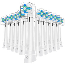 12 Pcs Replacement Heads for Oral B iO, Medium Soft Electric Toothbrush Heads for Series 210 White