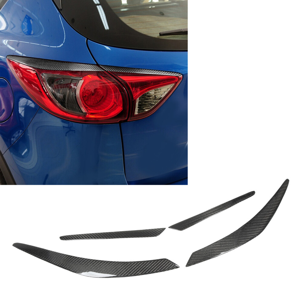 4Pc Real Carbon Fibre Tail Lamp Eyelids Cx-5 12-17 7055741891342
