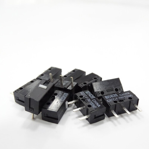 2/10Pcs Mouse Micro Switch D2FCF7N 100M 3Pin 0.74N Replacement Gaming Mouse Click Button 1
