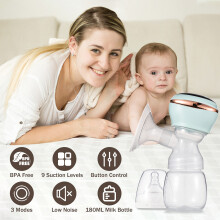BEBEBAO T1 Elektrische Milchpumpe 180ml Anti-Rückfluss & 9 Stufen leis betreiben