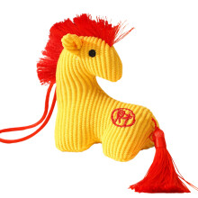 Chinese New Year Zodiacs Horse Decoration For Home-Yellow