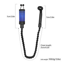 Angelset-Hängerschaltung Bei-Alarm – Aluminiumköderhänger, leuchtendes Rot, 20 cm