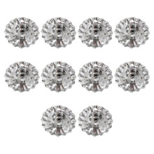 10Pcs/Pack Decorative Metal Candle Clamps Suitable For-Silver