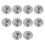 10Pcs/Pack Decorative Metal Candle Clamps Suitable For-Silver 1