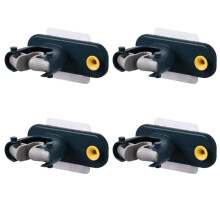 4PCS Self Adhesive Mop and Broom Holder Wall Mounted Organizer No Drilling Garden and Garage Storage Hooks
