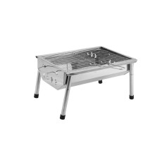 Portable Charcoal Grill Stainless Steel BBQ with Fast Setup for Outdoor Camping and Travel