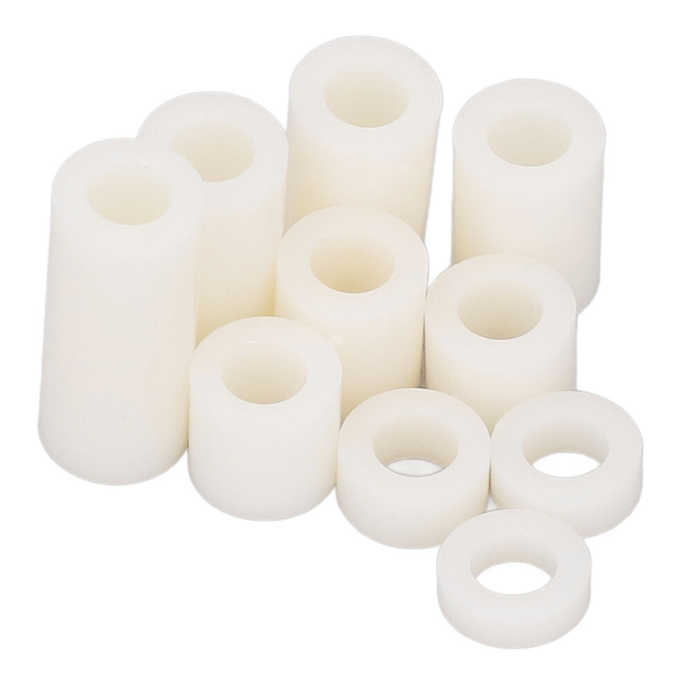 150Pcs Nylon Standoff Set, White, Assorted Sizes 6X3-25Mm 8391390083523