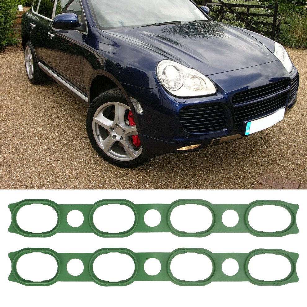 Cayenne 4.5L V8 Intake Manifold Gasket Set Durable Rubber Au Green 8701390083452