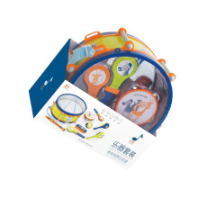Kids Percussion Drum 2 in 1 Colorful Preschool Musical Instrument with Storage for Toddlers