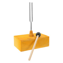 Tuning Fork Set with Wooden Resonator Box for Clear Sound Physics Resonance STEM Classroom Experiments
