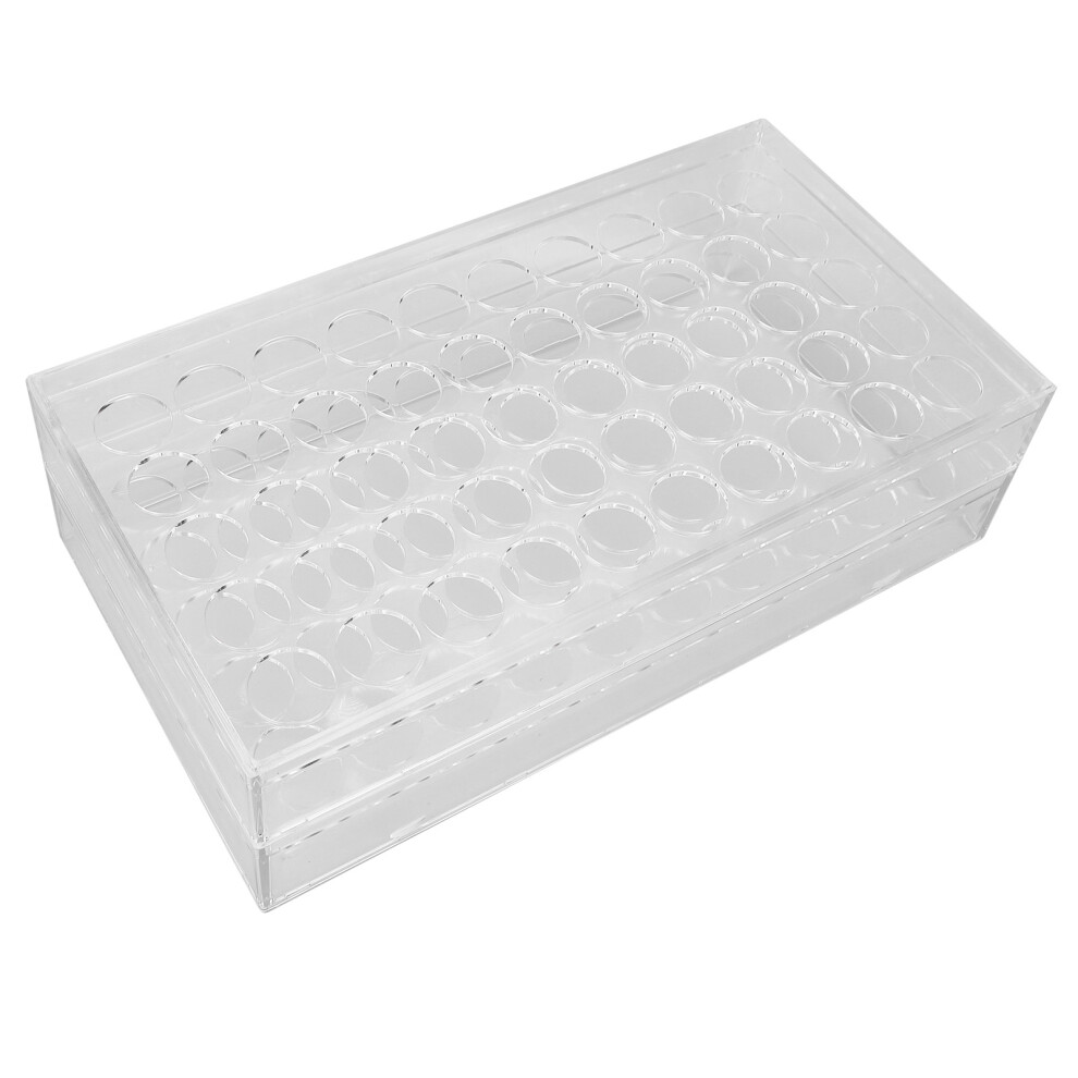 Transparent Tattoo Ink Rack 50 Holes Thickened PC Bottle Holder 1.2in Diameter