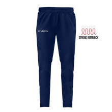 Hardloopbroek heren - GIVOVA - Givova 100 - Ademend - 100% polyester Interlock - Met ritszakken