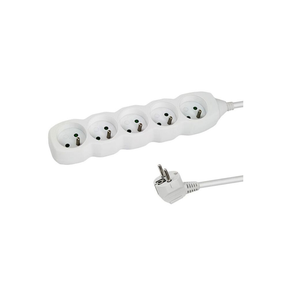 Esperanza Steckdosenleiste - Elk207w - 5 Steckdosen - Kabel 1,5 M - 3680 W