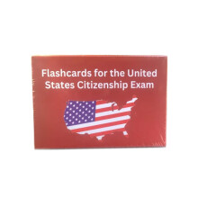 US Citizenship Test Flashcards with Answers, 100 Civics Questions, Durable Pocket Study Cards