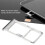Sim Card Tray Set Black Plastic Eject Pin & Storage for Redmi Note 8 Pro 9
