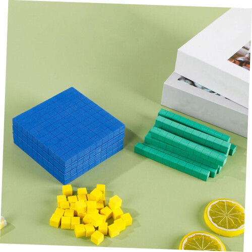 Math Manipulatives Counting Cubes for Kids HandsOn Learning Color Shape Recognition Stackable Blocks 2
