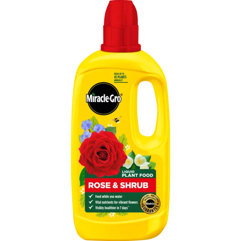 Miracle-Gro Rose & Shrub Liquid Plant Food 800Ml - Twice The Blooms