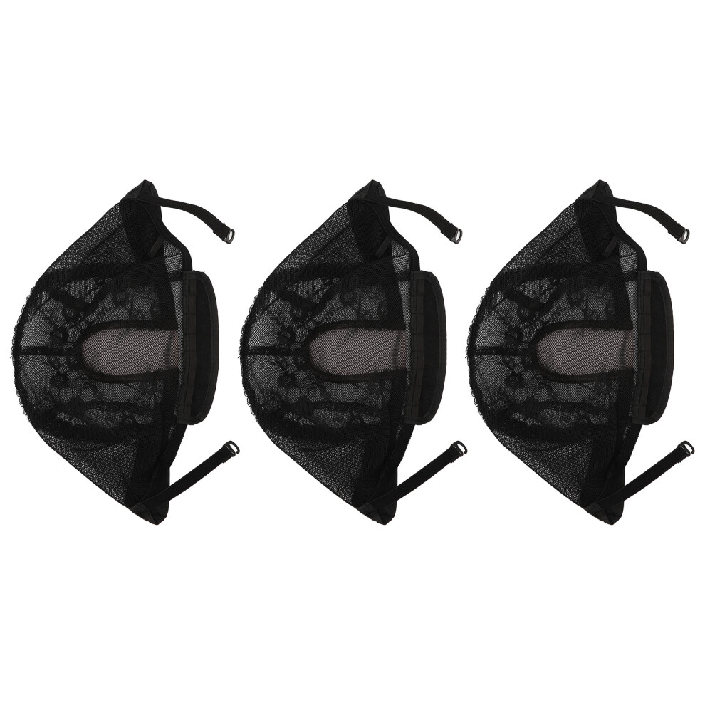 Breathable Nylon Wig Caps 3 Pack Soft & Flexible Dome Stocking for Women & Men