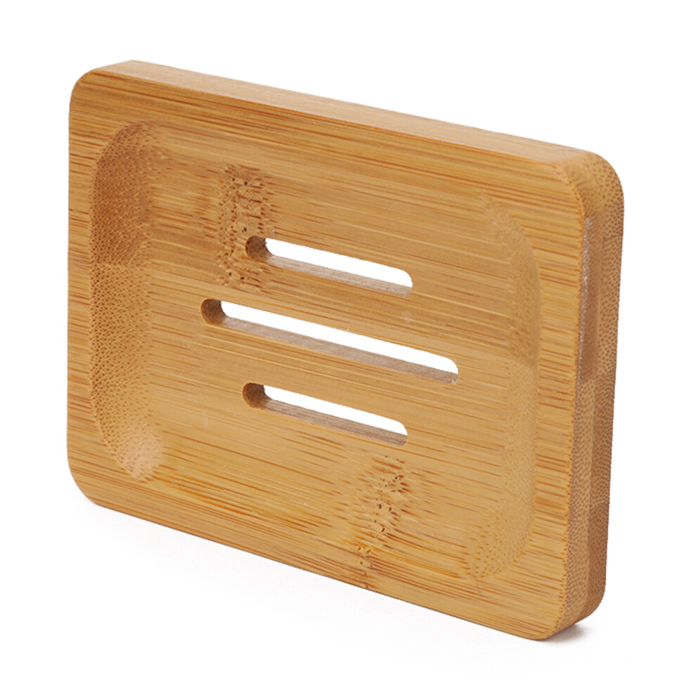 4 Piece Bamboo Soap Dish Set Ventilated