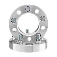 2pcs Silver Aluminum Wheel Adapters for Chevy 19612016, CorrosionResistant, Precise Fit