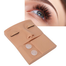 PVC-Wimpern-Musterkopf zum Üben von Wimpernverlängerungen, 127x104x30mm