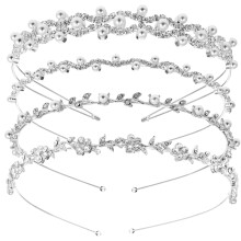 Crystal Bridal Tiara for Women with Elegant Alloy Wedding Headband Princess Crown Hair Accessories