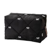 Multifunctional Toiletry Bag Featuring Bowknot Accent-W