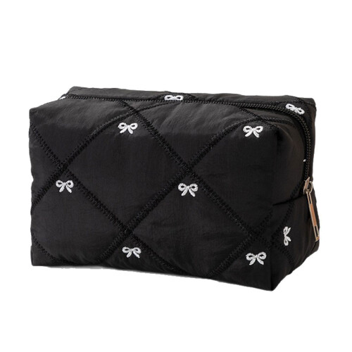 Multifunctional Toiletry Bag Featuring Bowknot Accent-W