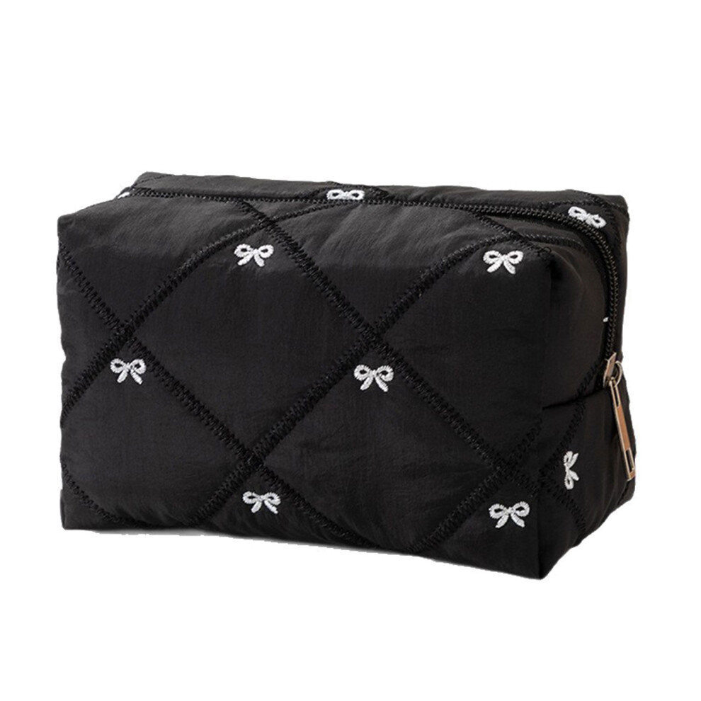 Multifunctional Toiletry Bag Featuring Bowknot Accent-W
