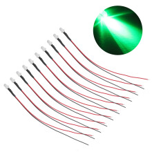 10 diodi LED precablati da 5 mm, 5-12 V