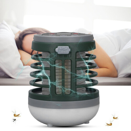Outdoor Mosquito Killer Lantern Flashlight 1200mAh Dark Green 1