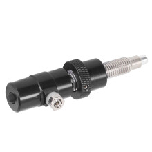 Aluminum Alloy Archery Side Cushion with Built-In Spring Piston for Recurve Bow Black