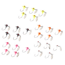 25 Stück Hochkohlenstoffstahl-Fischlockmittel mit Spinner 1,75 g Outdoor-Köder