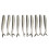 10pcs Soft Silicone Lures Double Color Fish Baits 36g Flexible Accessory 2