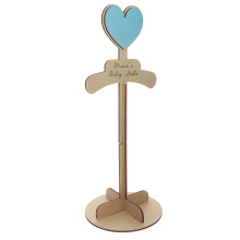 Khaki Wood Kids Clothing Rack Baby Dress Display Stand
