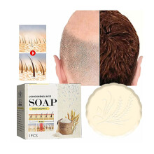 Rice Water Shampoo Bar 2 in 1 Conditioner Fermented Unscented Hair Growth Moisturizing 3pcs