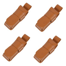 Leather Harmonica Case Set 4 Pack Brown Durable Scratch Protection for Beginner and Travel Use