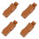 Leather Harmonica Case Set 4 Pack Brown Durable Scratch Protection for Beginner and Travel Use 1