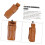 Leather Harmonica Case Set 4 Pack Brown Durable Scratch Protection for Beginner and Travel Use 4