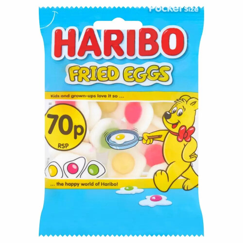 Haribo Haribo Fried Eggs Pocket Size Bag 60g (Pack of 20) 2