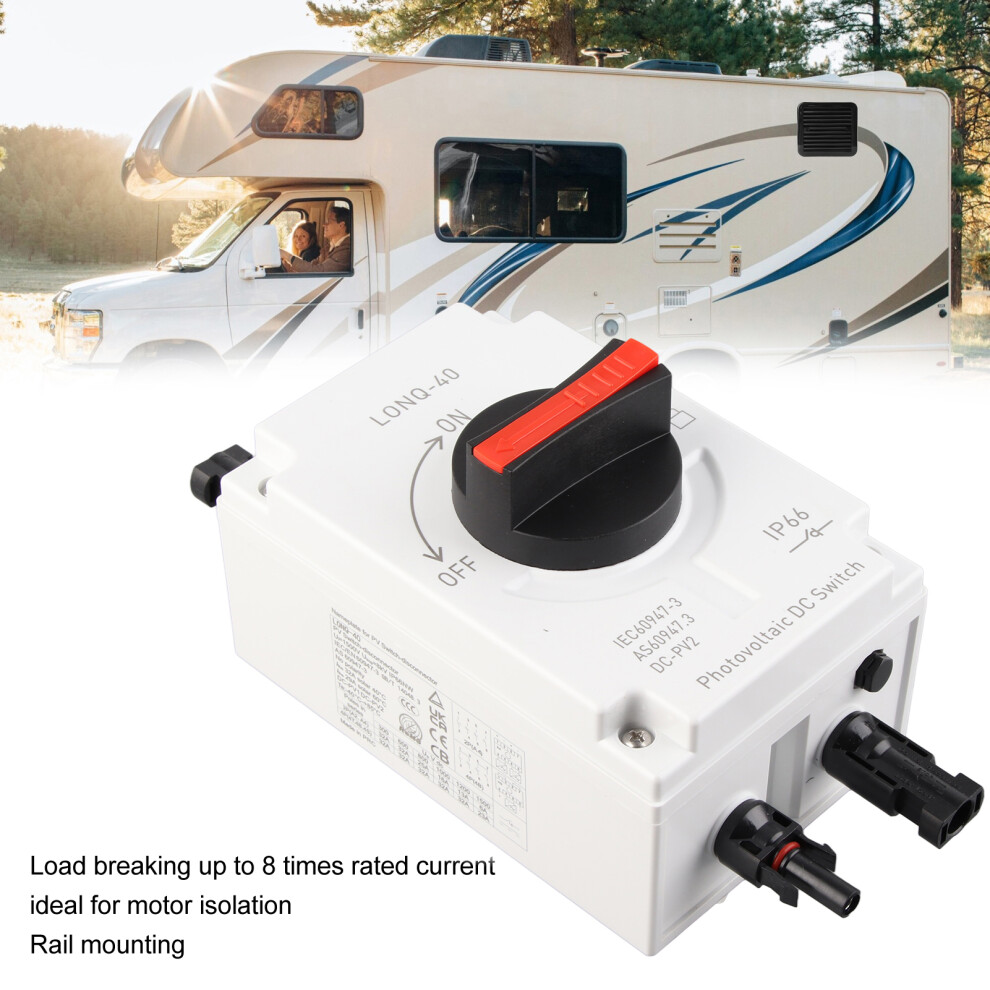 DC Switch 1500V 32A 4P Solar Isolator IP66