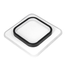 Plafoniera a LED quadrata in acrilico e alluminio, 20W