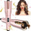 Automatic Curling Iron with Large Rotating Barrel, LCD Display, Fast Heating, Dual Voltage 1