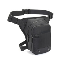 Leichte Oxford-Motorrad-Oberschenkeltasche mit Fächern, 24x15x9cm