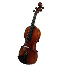 4/4 Acoustic Violin Handcrafted Solid Wood with Case and Bow for Beginners Warm Resonant Tone