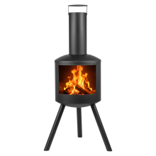 KCT Urban Chiminea Steel Garden Tripod Outdoor Fireplace Patio Heater Wood Log Burner Stove Fire Bowl Pit