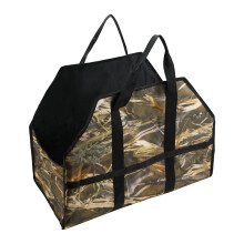 Firewood Tote Bag Large Capacity Canvas Log Carrier for Fireplace and Camping BBQ